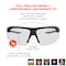 Ergodyne SKOLL, Safety Glasses, Anti-Scratch & Fog-Off+, Clear Lens, Matte Black Frame, Half-Frame SKOLL-AFAS - alternate 3